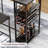 3-Piece Counter Height Dining Set with Storage Shelves and Upholstered Stools, Space-Saving Table for Small Apartments or Kitchens-803702905