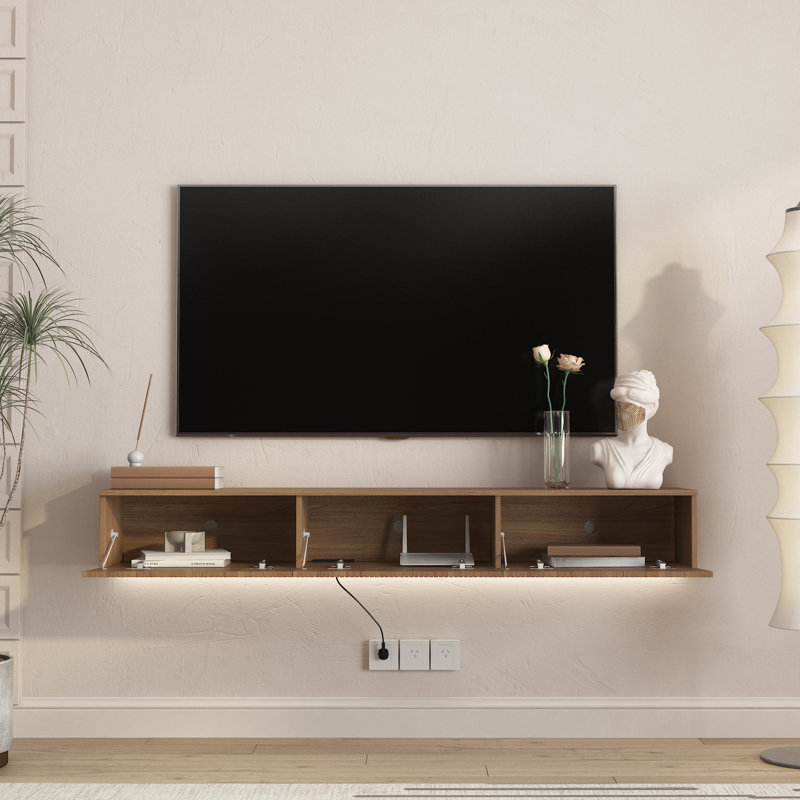 Meuble télé 65 po, Brun