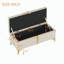 Lit plateforme tapissier avec lit gigogne et repose-pieds avec rangement-1547590129