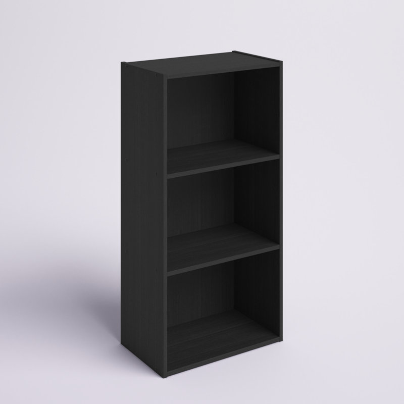 Bibliothèque standard Cannice, Bois noir, (5 tablettes) H 52,1 po x l 15,8 po x P 9,4 po