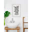 Wash Dry Fold Repeat 1 Piece Single Picture Frame Wall Art-362851469