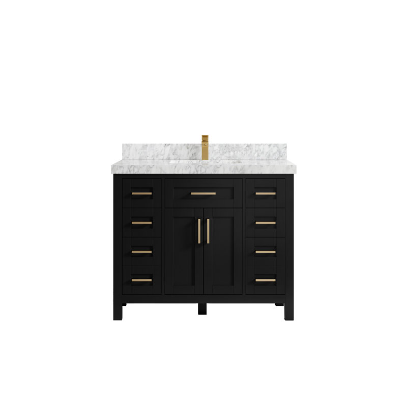 42 po X P 22 po De meuble-lavabo simple D Cambridge, Marbre de Carrare