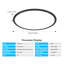 Plafonnier encastré rond simple en acrylique DEL 19,7 po Deshunda-311098144-313926570