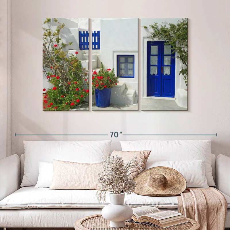 Lilie Greek Cyclades House, H 32 po x l 50 po
