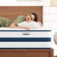Matelas pour grand lit, matelas hybrides pour grand lit de 12 pouces dans une boîte soulagement de la pression et soutien