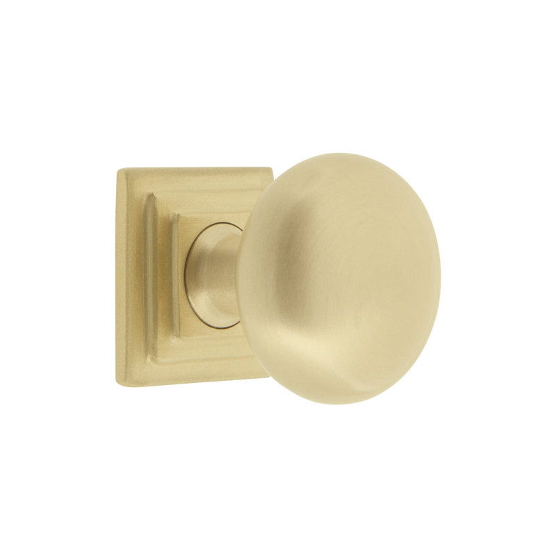Fifth Avenue Cabinet Knob, Satin Brass