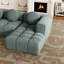Fauteuil inclinable moderne tapissier en forme de L de 103 po avec 4 sièges et support en mousse, dossier de soutien accueillant et élégant, confortable-2043259493
