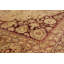 Tapis de bois one-of-kind-noué la 2010 tabriz orange/brun 6 pi 1 po x 8 pi zone de laine 10 po Gavankar