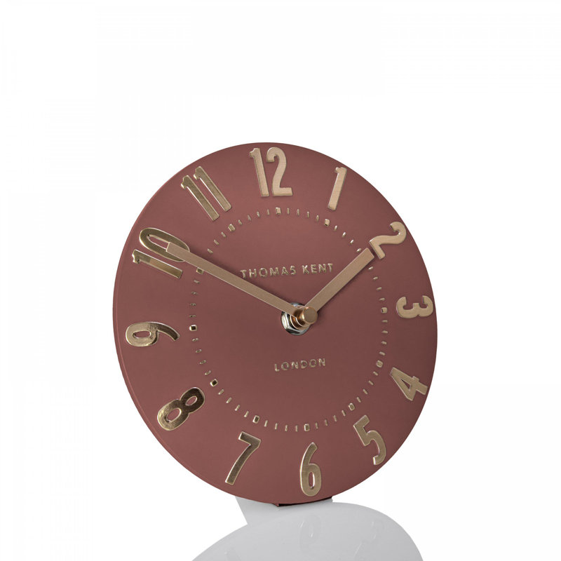 Wall Clock, Orange, 15cm H x 15cm W x 5cm D