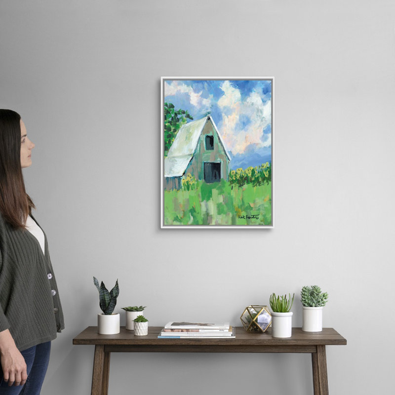 « June Fields » par Kait Roberts-impression sur toile, H 26 po x l 20 po x P 1,75 po, Toile blanche encadrée