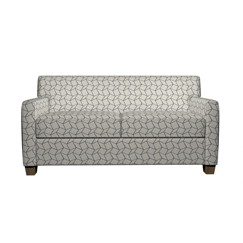 Tissu de lin géométrique, Bleu