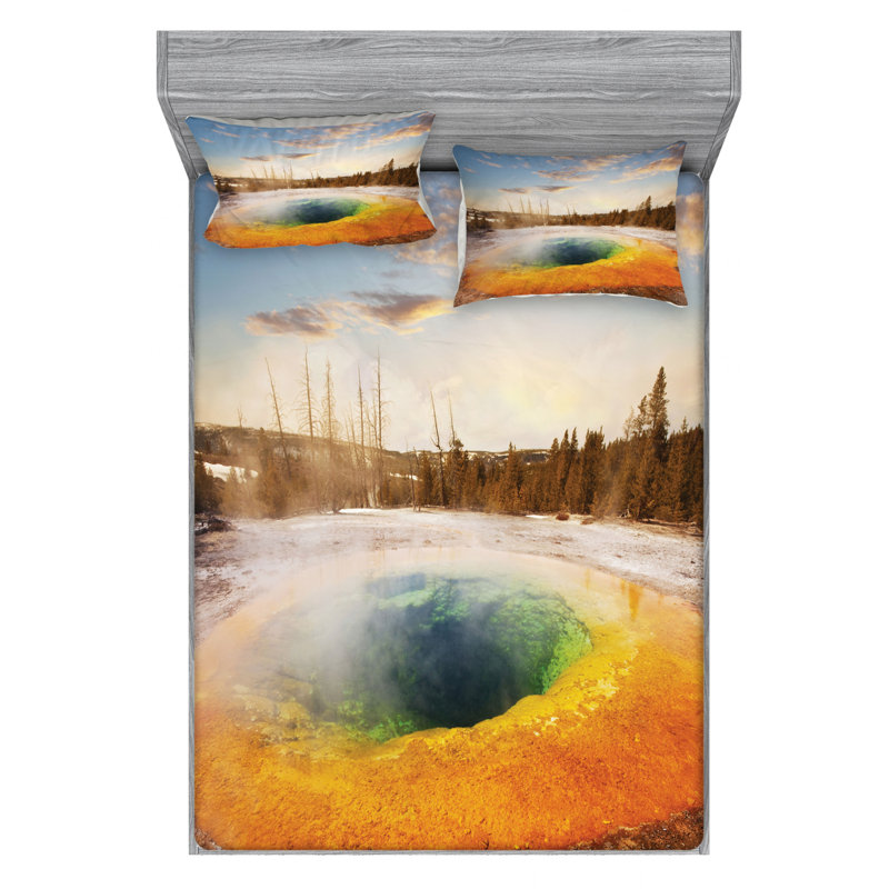Microfiber Sheet Set, Queen Sheet Set with Fitted Sheet