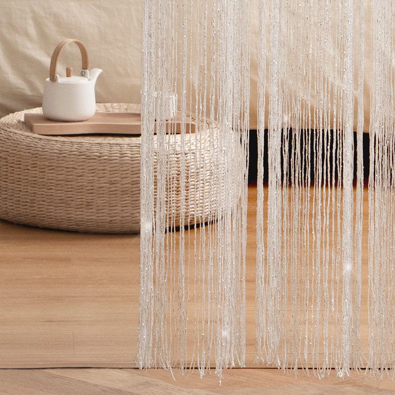 Night Sky Sheer Curtain Single Panel, 52" W x 84" L
