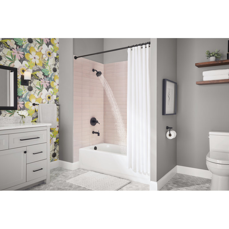 Parma Tub & Shower Faucet, Satin Black