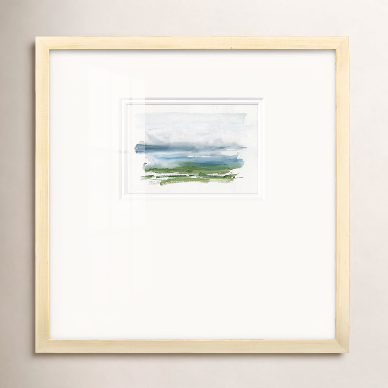 Elowen Coastline Splash III, reproduction d'art encadrée, H 21 po x l 21 po x P 1,25 po, Naturel