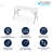 Parker 60'' Adjustable Height Plastic Folding Event Table with Carrying Handle