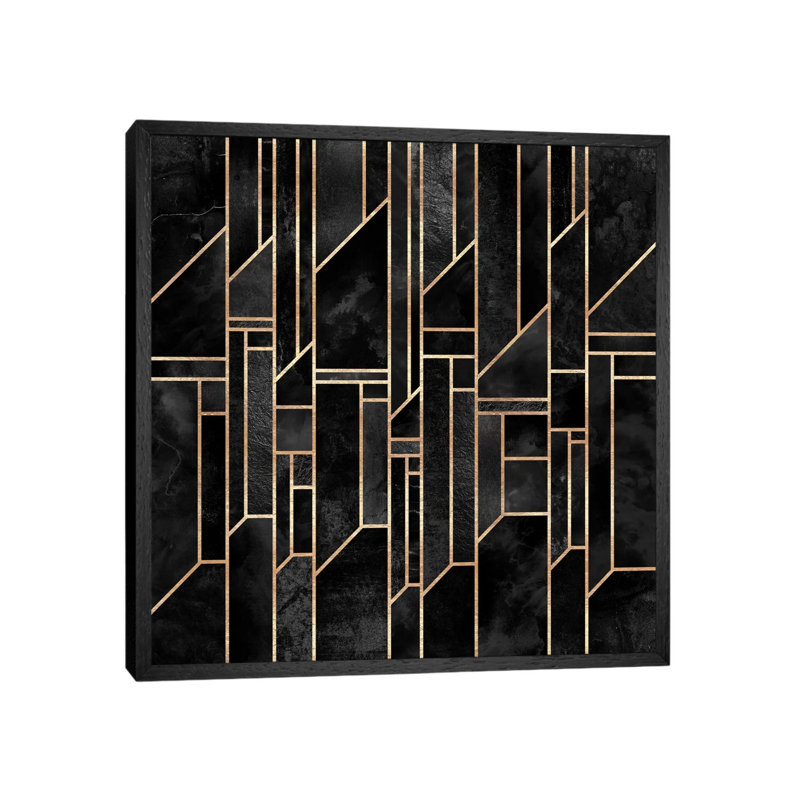 Black Skies by Elisabeth Fredriksson - Print on Canvas, 45.72 cm H x 45.72 cm W, Black Floater Framed