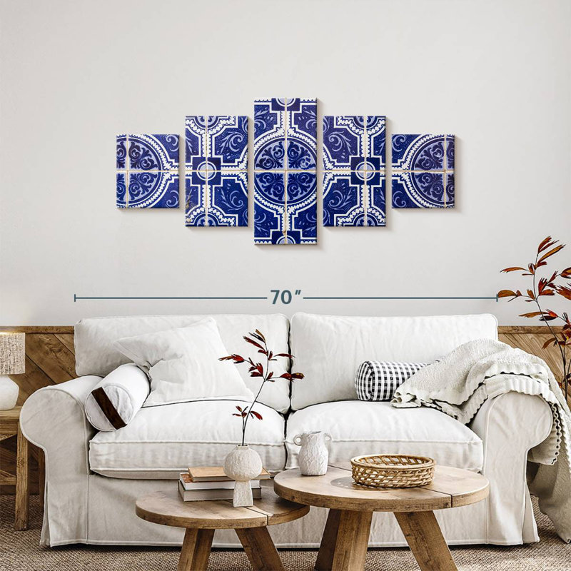 Carrelage bleu Porto, H 24 po x l 55 po