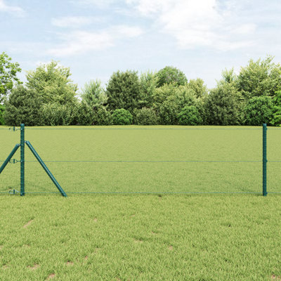 Hexagon Fence Green Steel