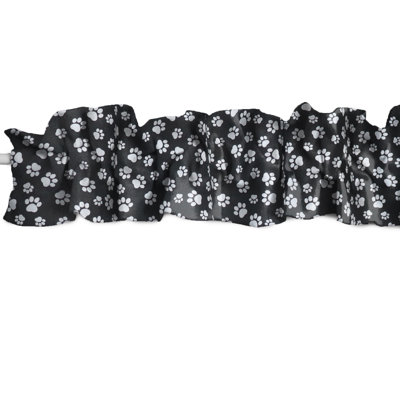 Paw Print Sleeve Topper Window Valance