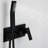 Wall Mounted Shower In Matte Black - Brass, With 59" Hose Hand And Adjustable Water Flow Kit Rain Head Handheld For Bathing