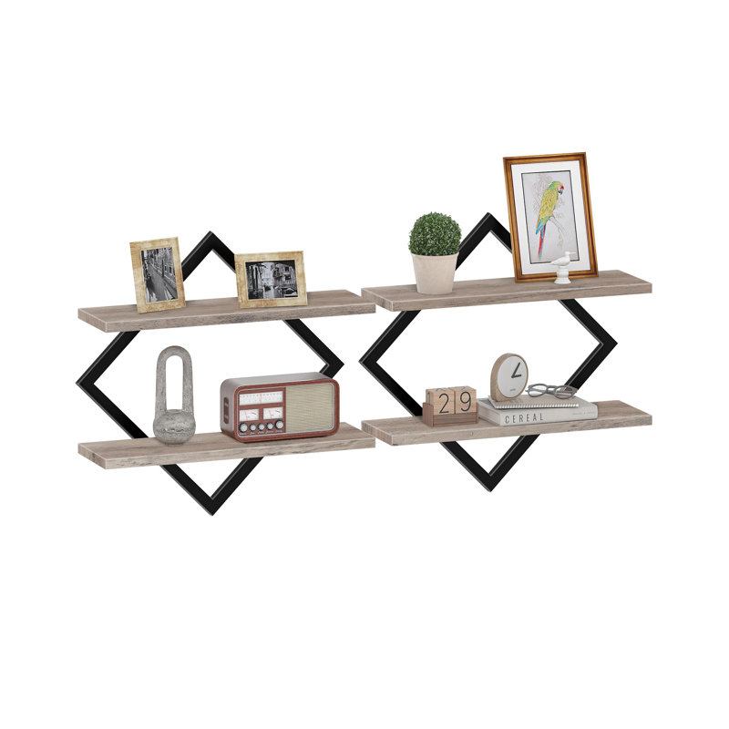 38cm W Metal Wall Mounted Shelving Unit
