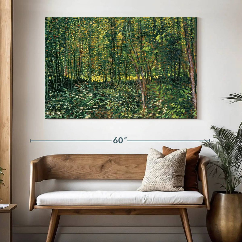 Alvord, arbres et sous-bois, H 34 po x l 51 po