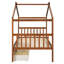 Lit de maison en bois avec tiroirs de rangement, base de lit en bois de style maisonnette pour enfants-1558940263-1558940256