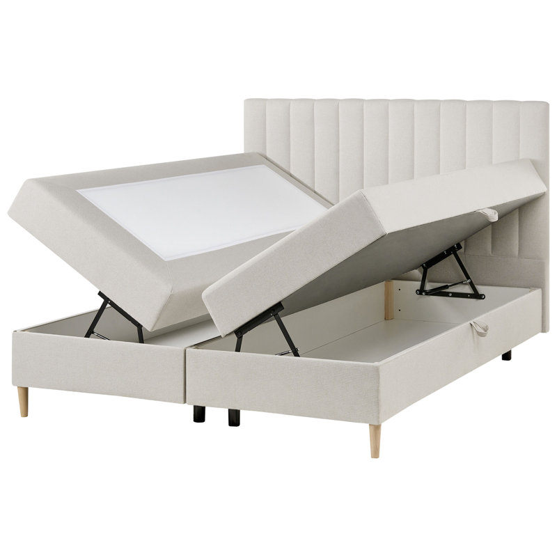 Divan Bed Base, European Kingsize (160 x 200 cm), Off White