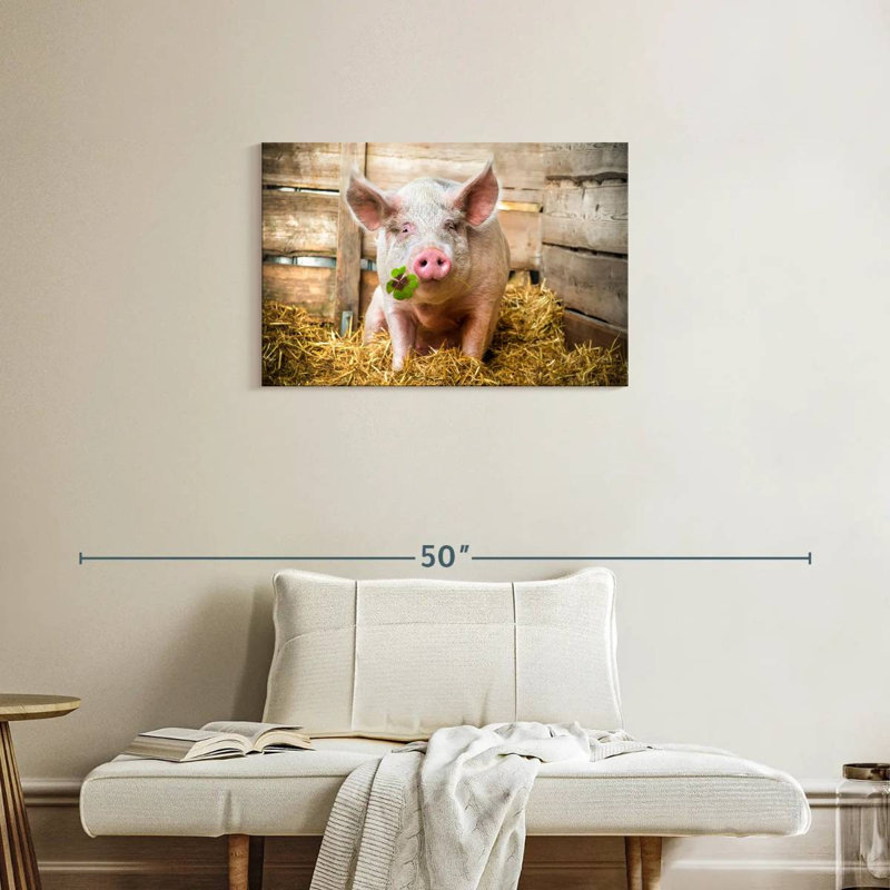 Brampt Lucky Pig, 20" H x 30" W