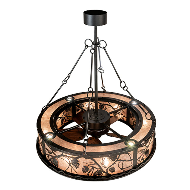 Whispering Pines Downrod Ceiling Fan