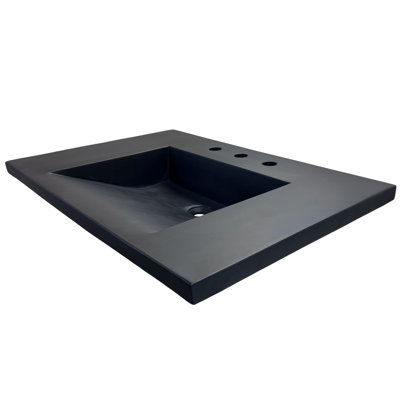 KonKrete 31'' Composite Single Bathroom Vanity Top with Sink