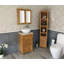 Slimline Compact 515mm Free-standing Cloakroom Vanity Unit-2112266886-2112266881