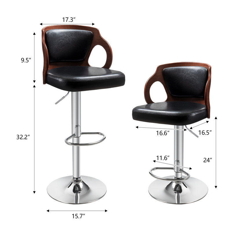 Tabouret Albinus, Noir, 2