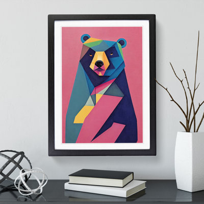XV1022-4889X Unusual Bear Abstract - Wall Art