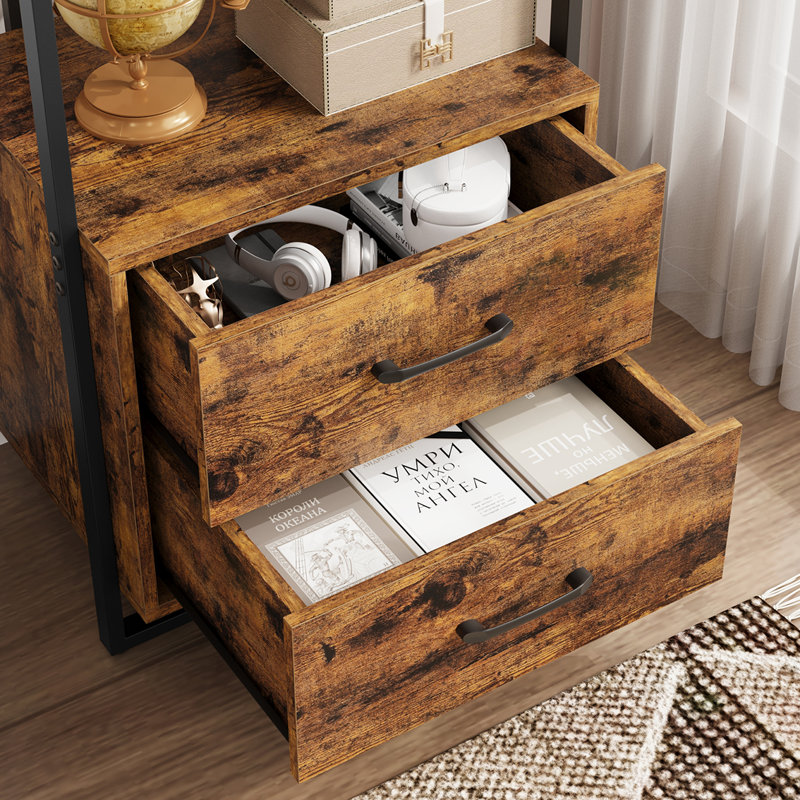 Étagère à livres H 70,8 "x l 24,8" Lavern, Brun