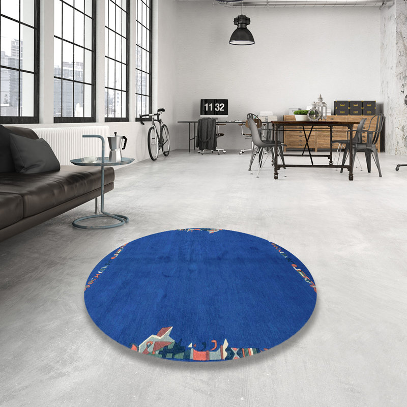 Tapis abstrait moderne 3586, Rond 3 pi