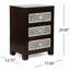 Table de chevet 3 tiroirs en bois