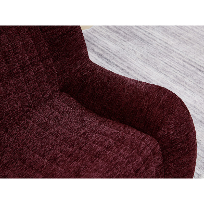 35" Bean Bag Chair For Adults, Purple Chenille