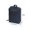(20 + 24) Ensemble de valise de voyage deux pièces Mallette de transport Oxford sans roue de verrouillage universelle + sac à dos en tissu Oxford BLEU