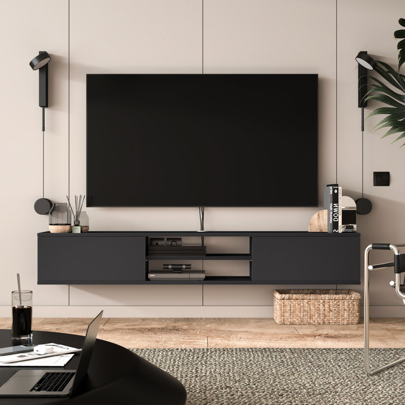 Meuble télé Bella Modern, Gris foncé