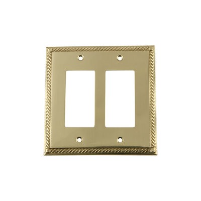 Rope 2-Gang Rocker Wall Plate
