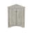 Oak Triangle Bathroom Storage Cabinet With Adjustable Shelves, Freestanding Floor Cabinet For Home Kitchen-190828382