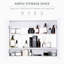 Armoire de salle de bain avec miroir 31,5 po x 23,5 po - décor moderne, espace de rangement suffisant, charnières de porte silencieuses, tablette murale blanche avec charnières rembourrées 31,5 po x 23,5 po, design, espace abondant, fonctionnement par charnière,