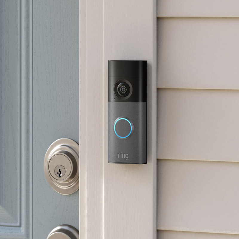 Ring Wired Doorbell 2K - Speckled Gray