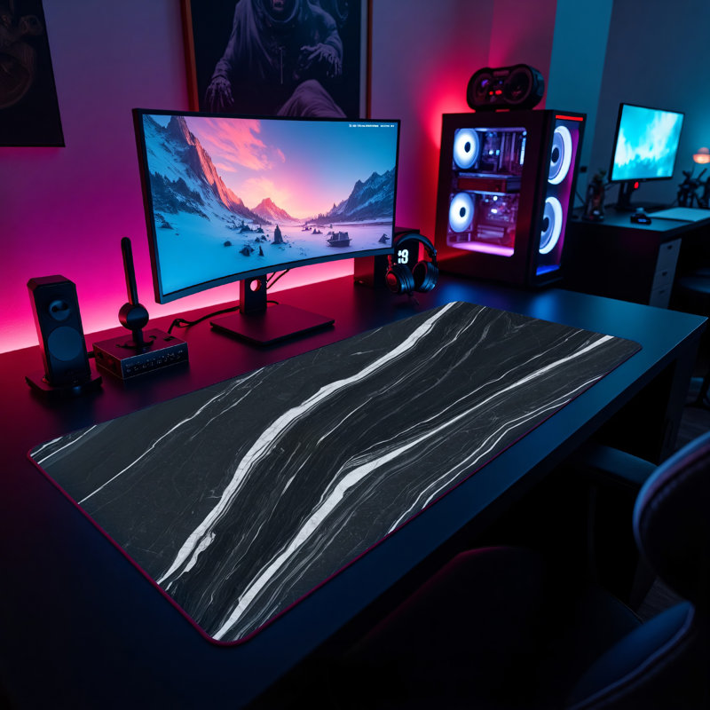 Polyester Desk Pad, 31.5x15.5