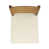 Coussin beige / structure brune