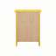 Table de chevet jaune vibrante