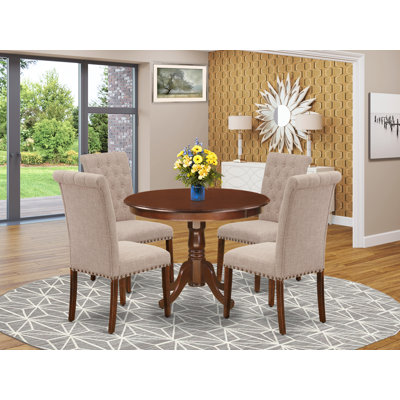 Felipe 5 Piece Solid Wood Dining Set by One Allium Way