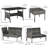 6 Piece Sectional Seating Group with Cushions
